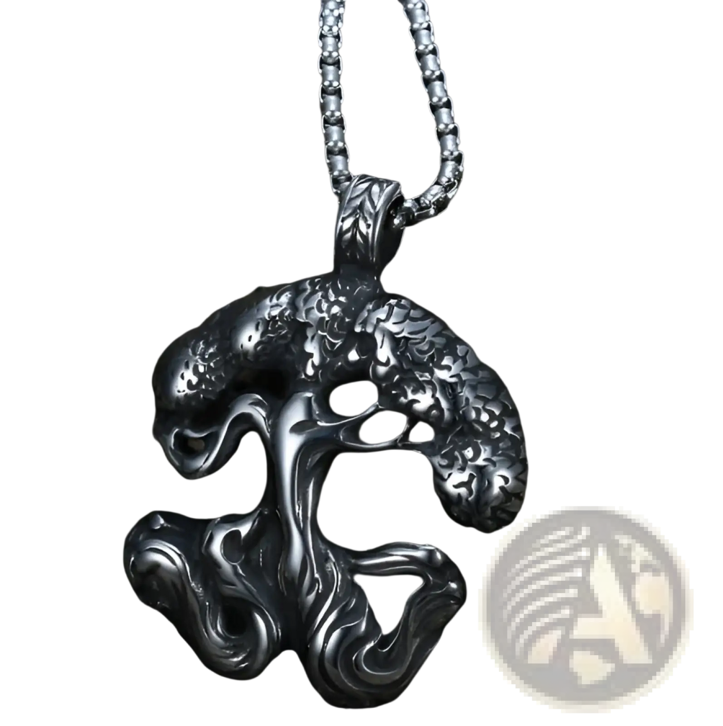 Vintage Nordic Rune Pendant Stainless Steel Viking Necklace