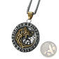 Vintage Nordic Rune Pendant Stainless Steel Viking Necklace
