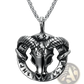 Vintage Nordic Rune Pendant Stainless Steel Viking Necklace