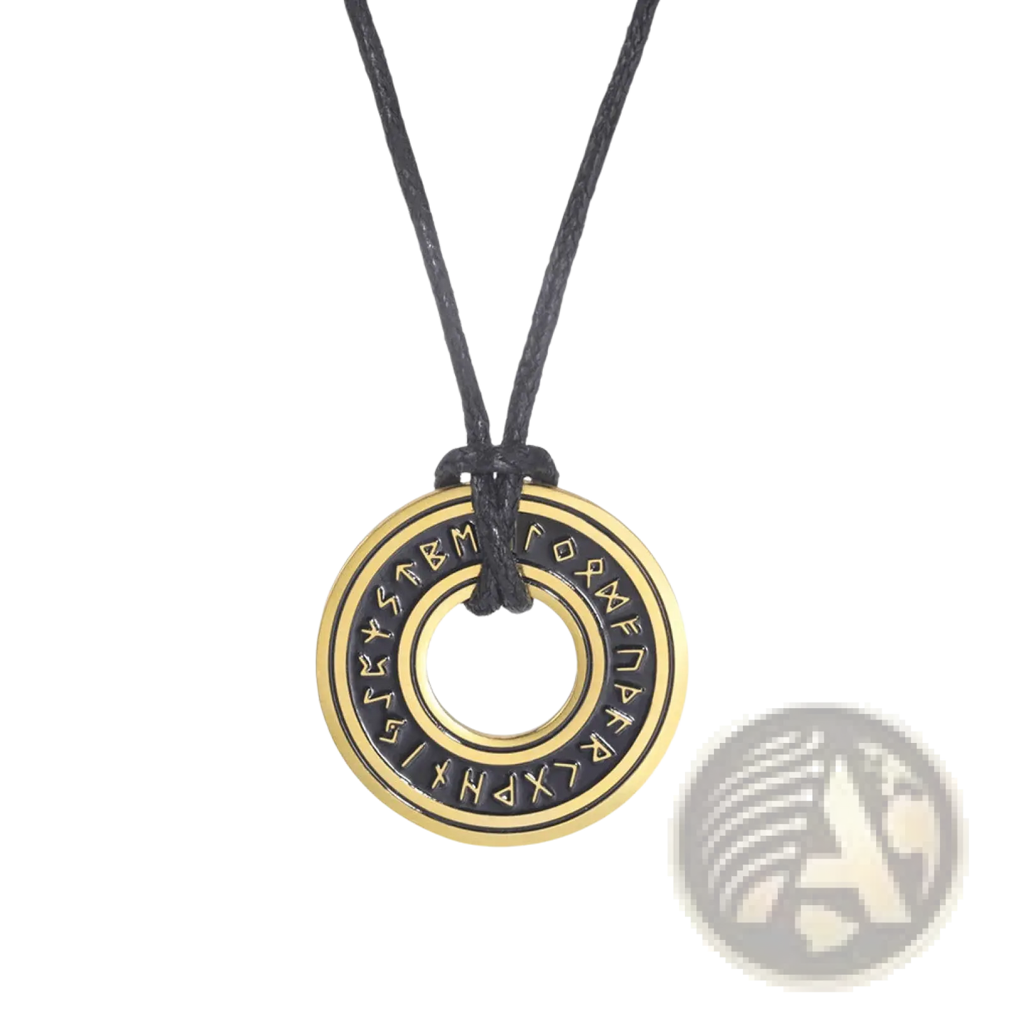 Vintage Nordic Rune Pendant Stainless Steel Viking Necklace