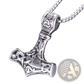 Vintage Nordic Rune Pendant Stainless Steel Viking Necklace