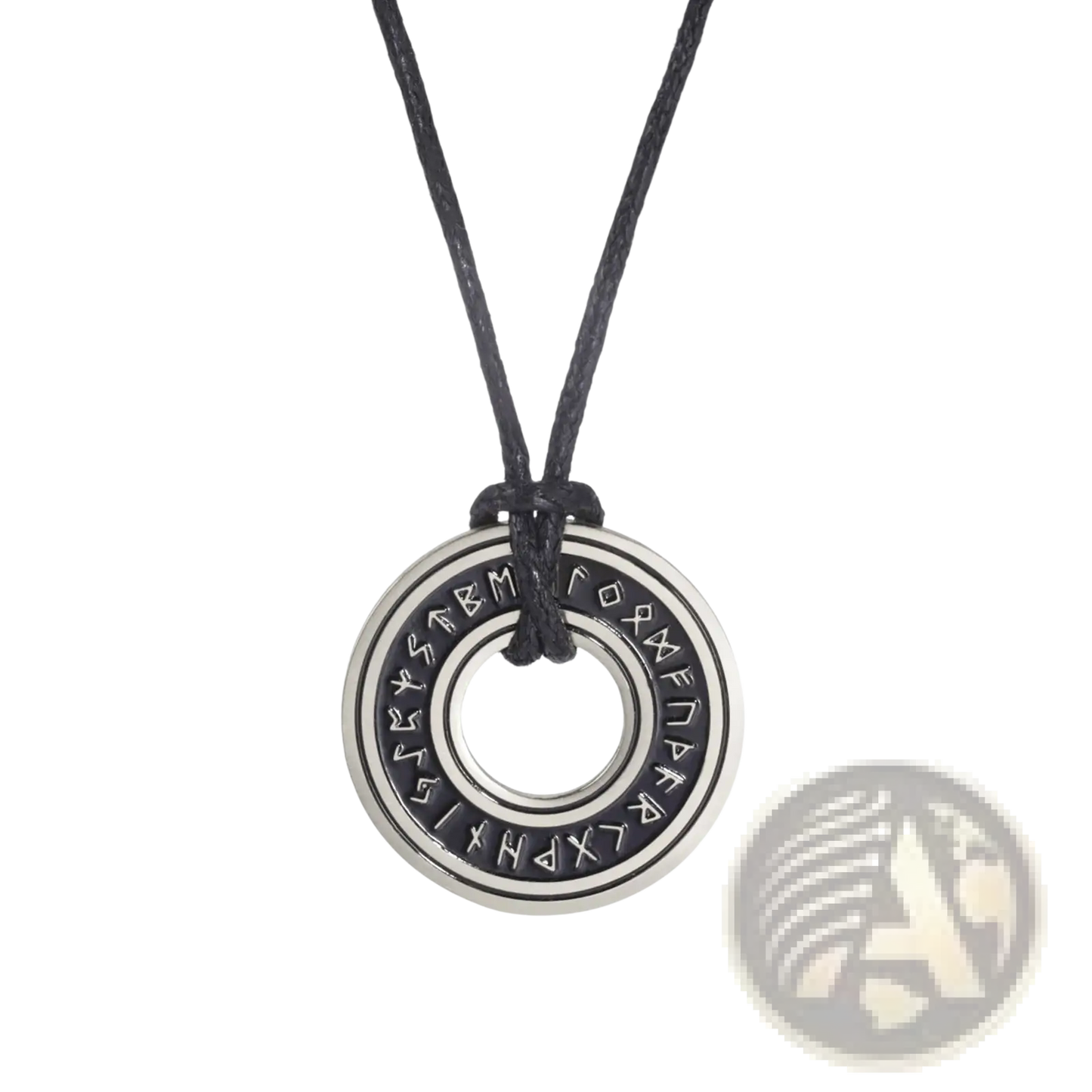 Vintage Nordic Rune Pendant Stainless Steel Viking Necklace