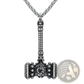 Vintage Nordic Rune Pendant Stainless Steel Viking Necklace