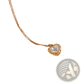 Vintage Shell Heart Pendant 18k Gold Plated Necklace
