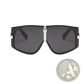 Vintage Shield Uv400 Futuristic Oversized Sunglasses