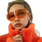 Vintage Shield Uv400 Futuristic Oversized Sunglasses