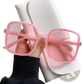 Vintage Square Gradient Uv Protection Fashion Sunglasses
