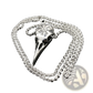 Vintage Viking Runic Raven Skull Pendant Necklace