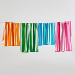 Cotton Velour Cabana Stripe Beach Towel - Novia Collection
