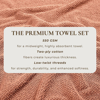 Cotton Textured Bath Towel Set - Acacia Collection