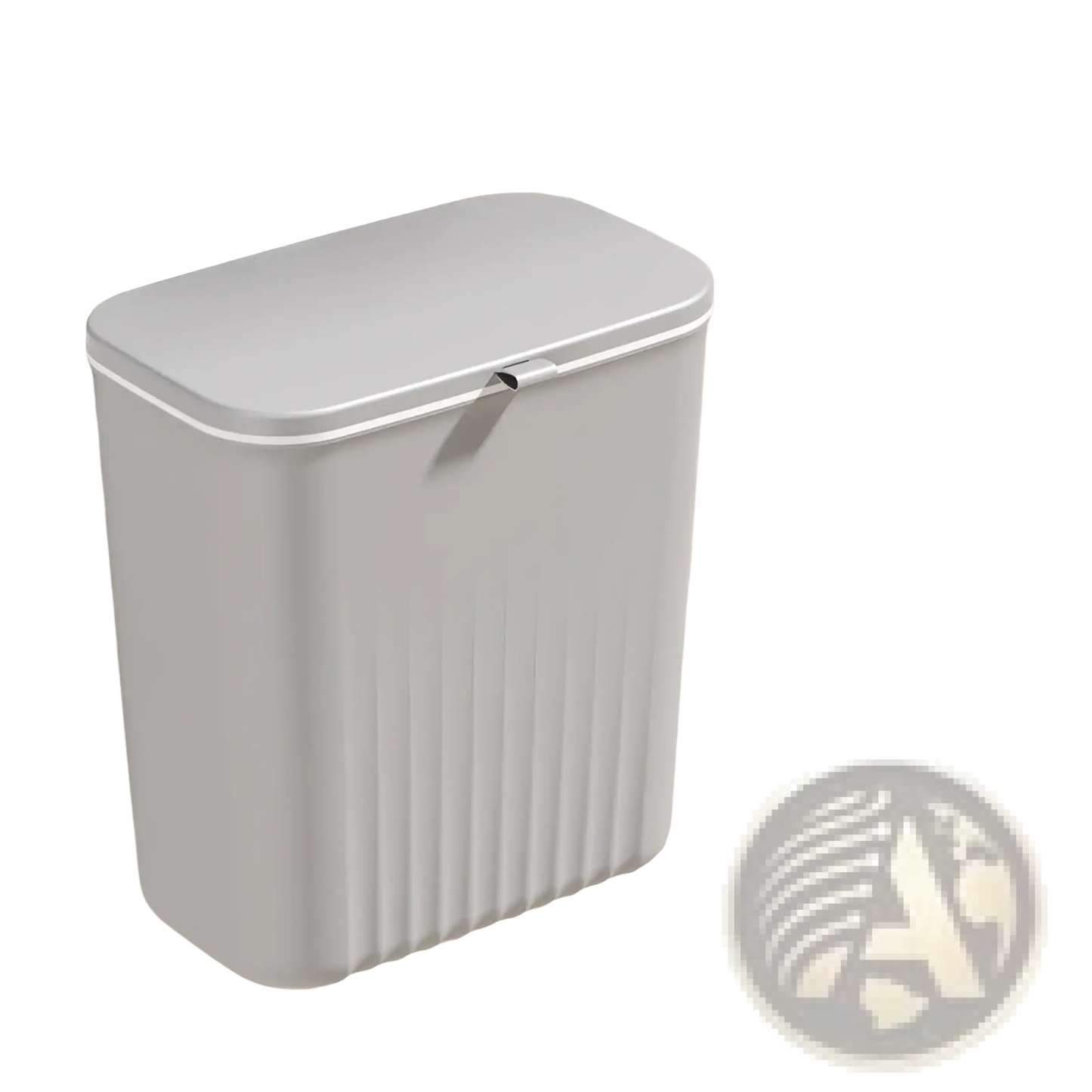 Wall Mounted Kitchen Trash Bin with Lid 9l
