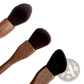 Walnut Wood Makeup Brush Set with Soft Fiber Bristles