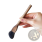 Walnut Wood Makeup Brush Set with Soft Fiber Bristles