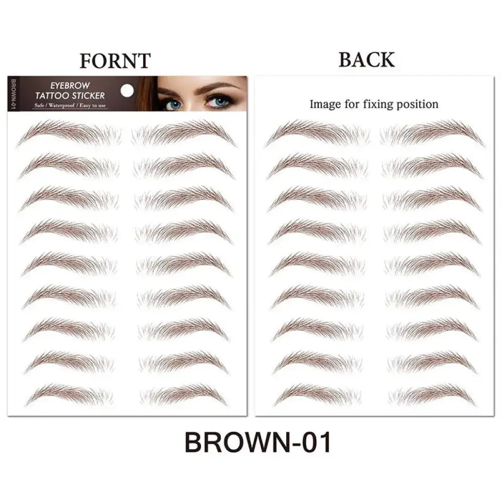 Natural Waterproof 4d Hair Like Eyebrow Tattoo Stickers