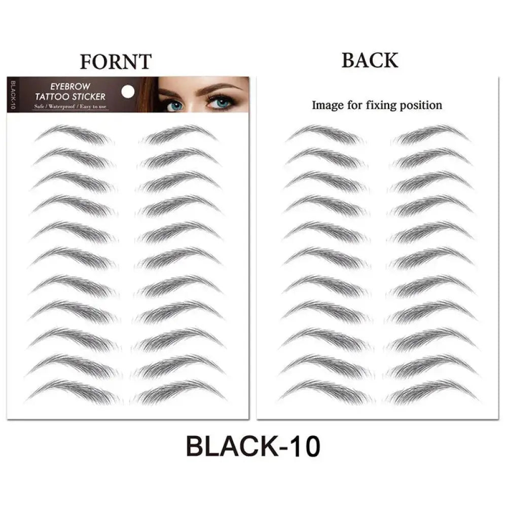 Natural Waterproof 4d Hair Like Eyebrow Tattoo Stickers