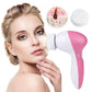 5-in-1 Waterproof Electric Facial Cleansing Spin Brush