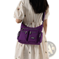 Waterproof Multi Pocket Nylon Crossbody Shoulder Bag