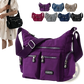 Waterproof Multi Pocket Nylon Crossbody Shoulder Bag