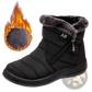 Waterproof Winter Snow Boots Quilted Plush Ankle Shoes