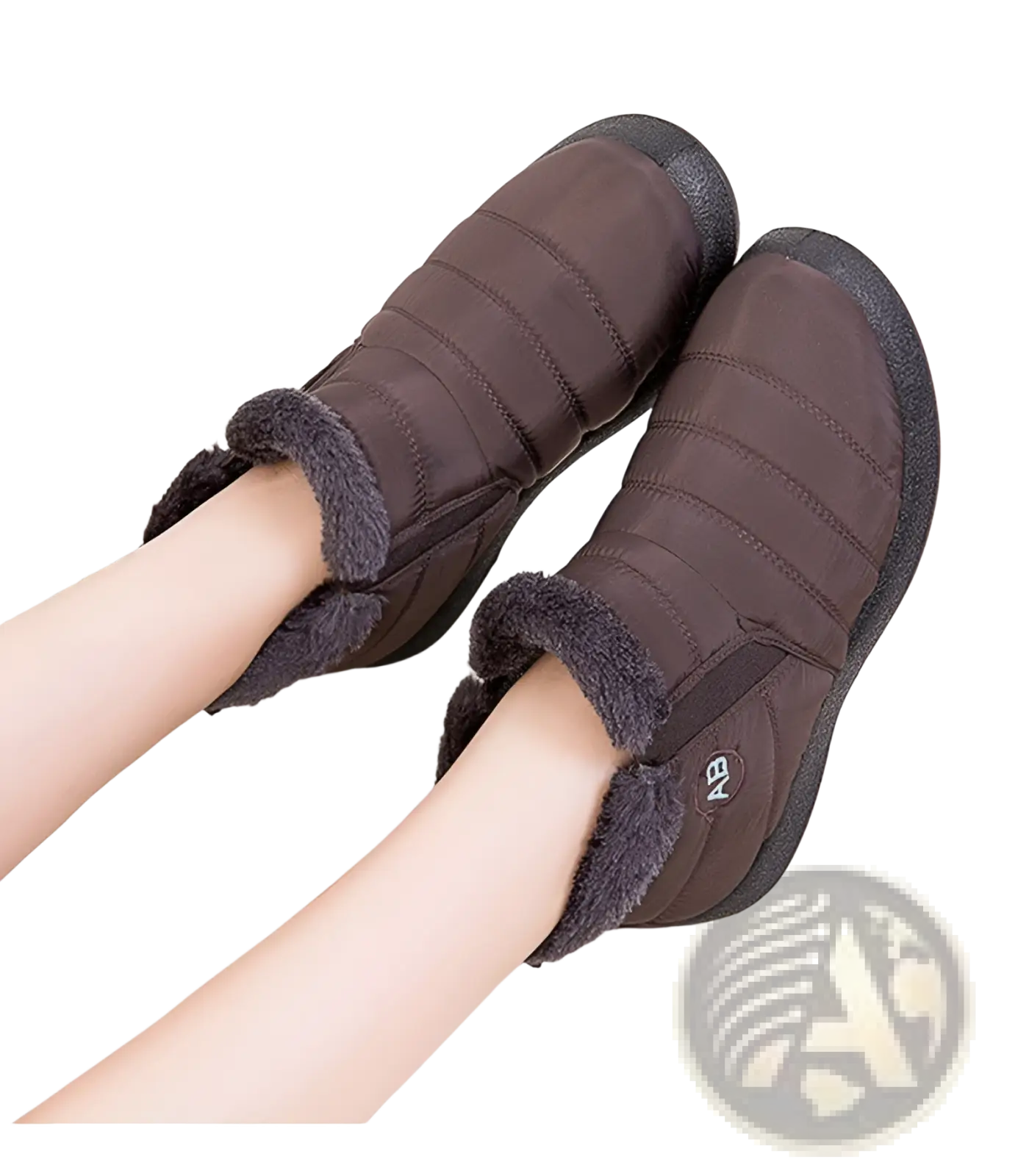 Waterproof Winter Snow Boots Quilted Plush Ankle Shoes