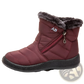 Waterproof Winter Snow Boots Quilted Plush Ankle Shoes