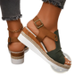Wedge Sandals Women Peep Toe Espadrille Beach Shoes