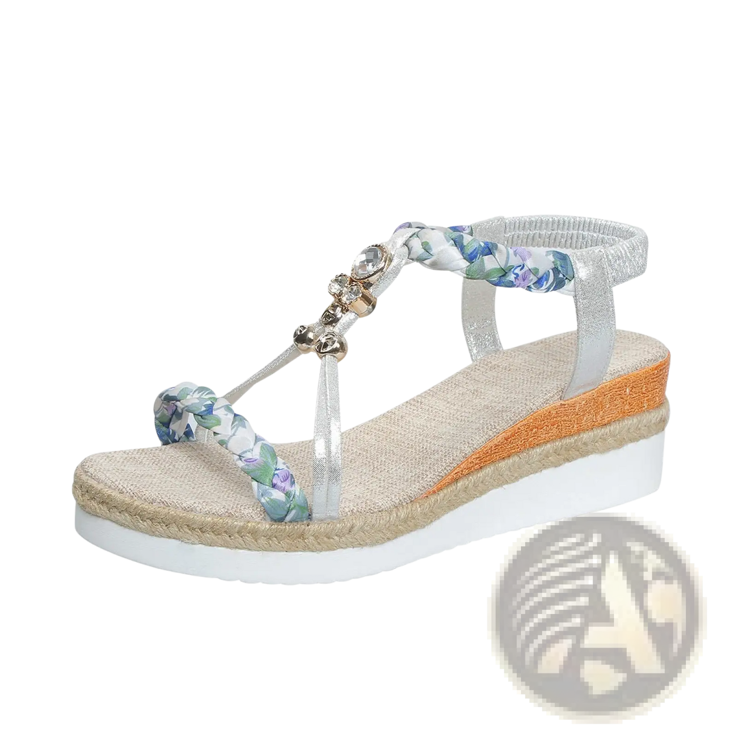 Wedge Sandals for Women Woven Espadrille Flats