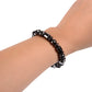 Pentagram Stone Magnetic Hematite Therapy Bracelet