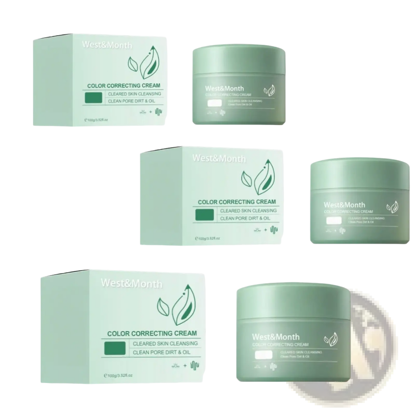 West&month Color Correcting Cream with Soothing Aloe Extract