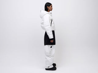 Cropped Down Jacket - White