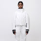 Cropped Cocoon Jacket - White