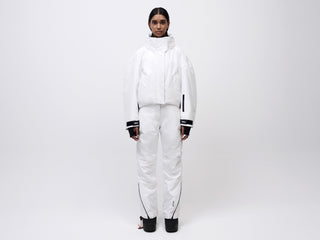 Cropped Cocoon Jacket - White