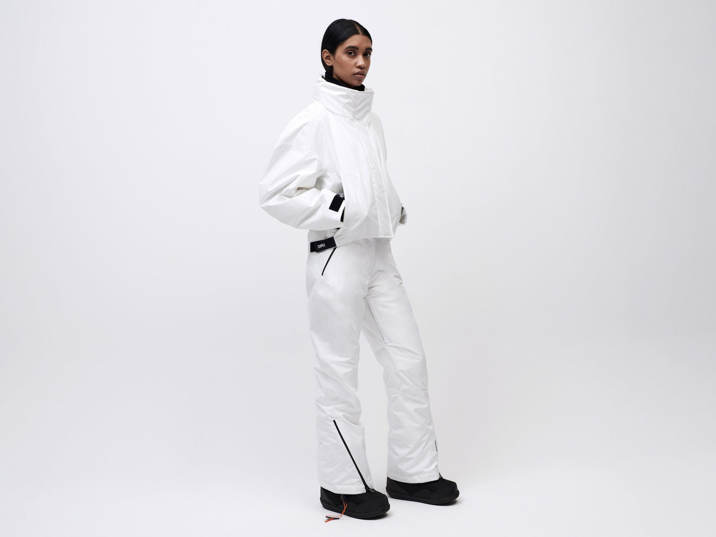 Cropped Cocoon Jacket - White