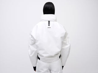 Cropped Cocoon Jacket - White