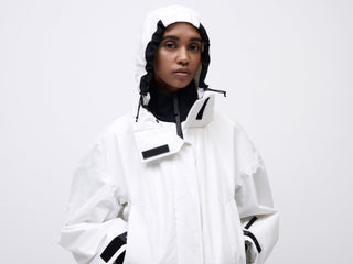 Cropped Cocoon Jacket - White