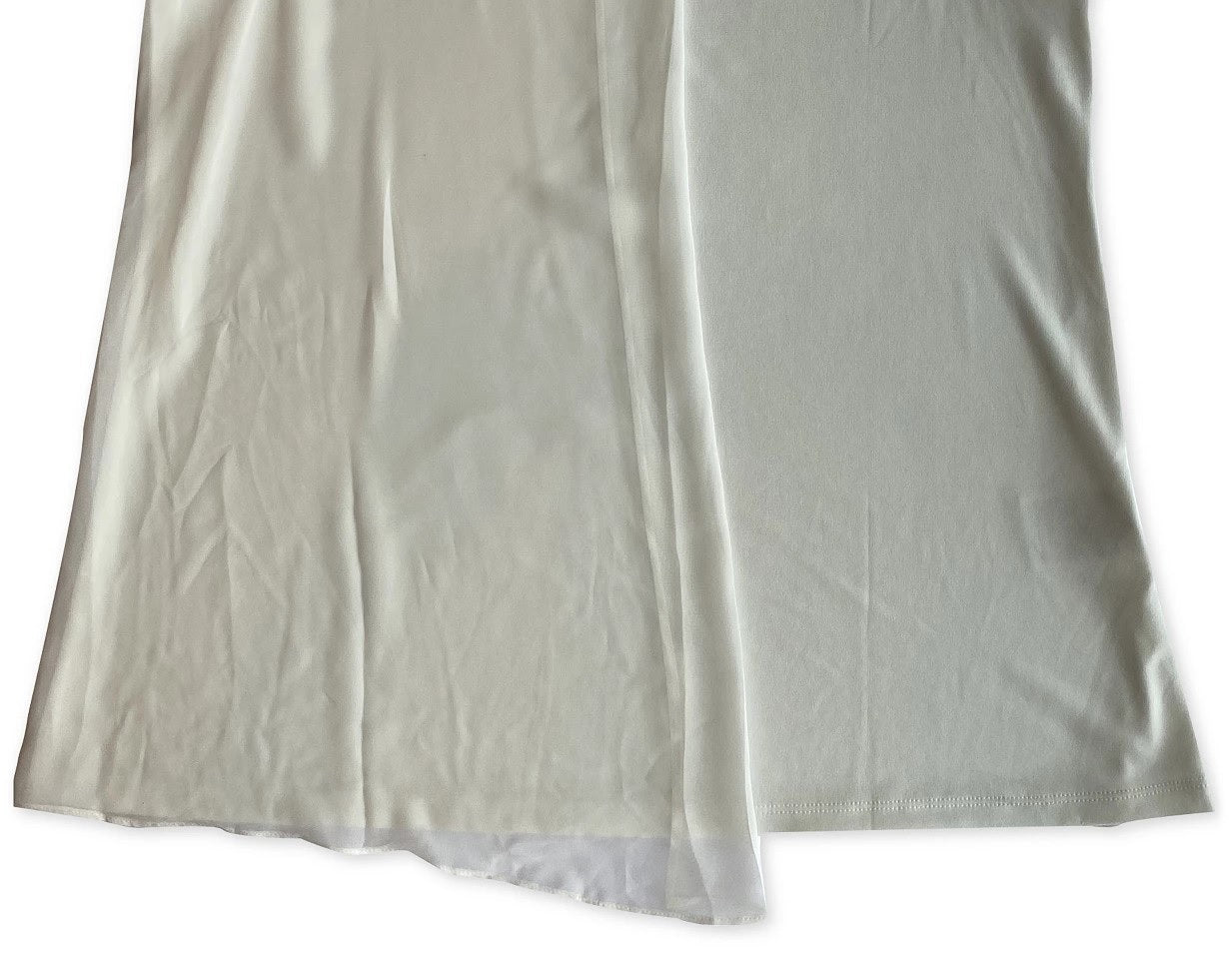 Blusa sem mangas com sobreposição sólida Alfani feminina, branca, tamanho pequeno