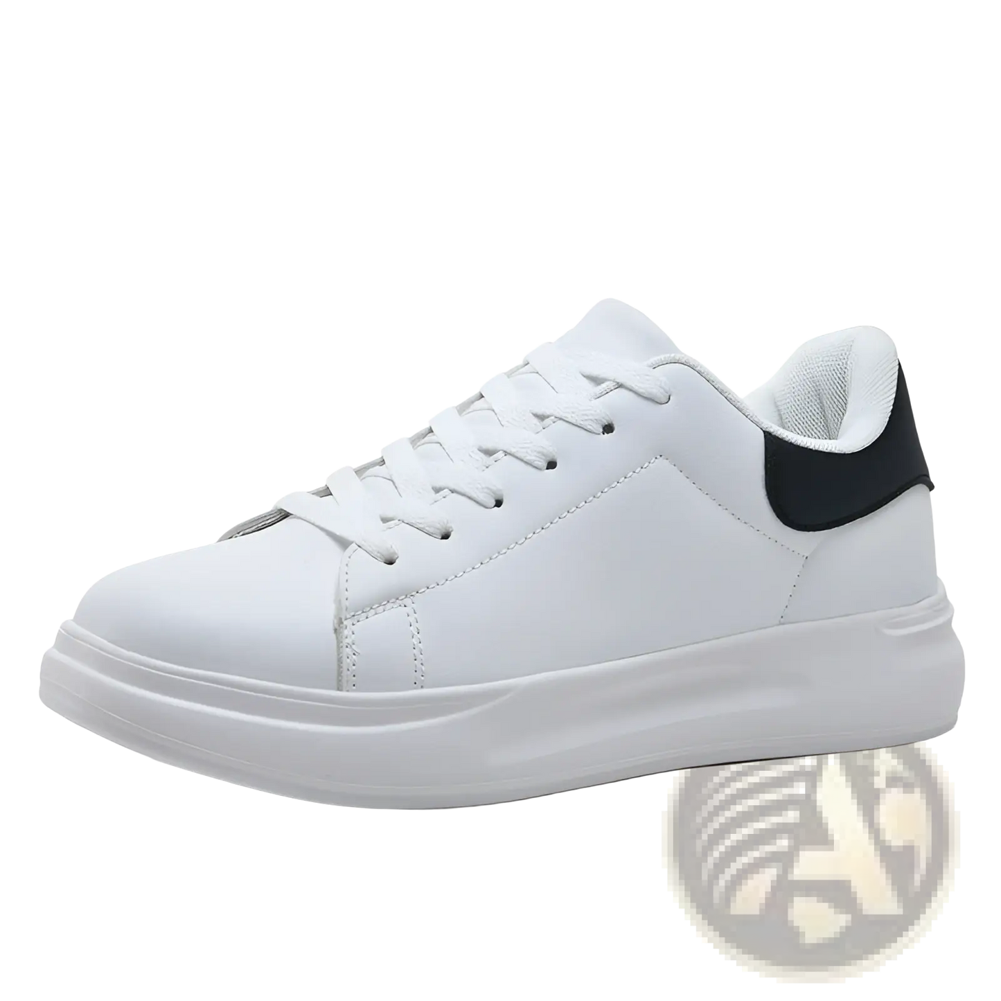 White Leather Waterproof Chunky Leisure Sneakers