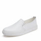 Women's Minimalist Korean Style Leather Slip-on Sneakers