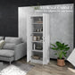 Modern Tall White Kitchen Pantry Cabinet with Adjustable Shelves