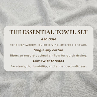 Cotton Terry Bath Towel Set - Cooper Collection