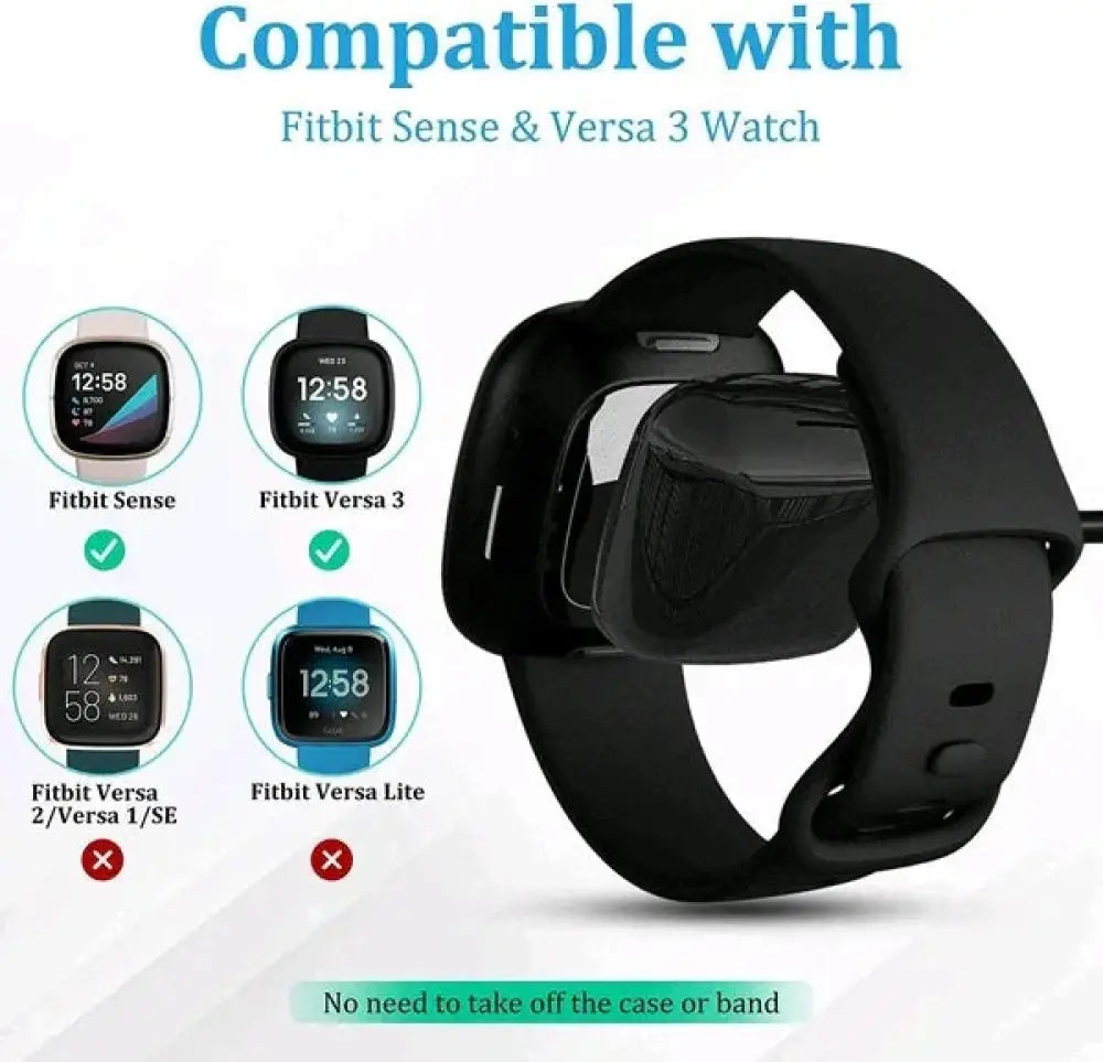 Fitbit Sense and Versa 3 4 Magnetic Usb Fast Charging Dock