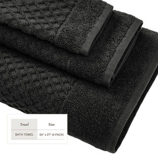 Cotton Diamond Waffle Weave Bath Towel Set - Grayson Collection