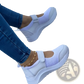 Women Mesh Platform Sneakers Velcro Casual Shoes