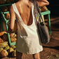 Backless Linen Mini Summer Dress