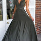 Multiway Satin Halter Neck Maxi Party Dress