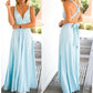 Multiway Satin Halter Neck Maxi Party Dress