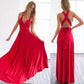 Multiway Satin Halter Neck Maxi Party Dress