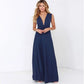 Multiway Satin Halter Neck Maxi Party Dress