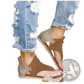 Women Sandals Animal Print Flat Thong Strappy Shoes