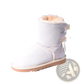 Women Snow Boots Warm Suede Fur Bow Winter Ankle Boots